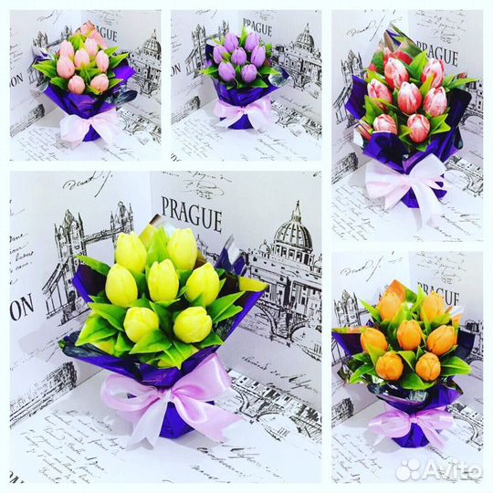 Букет из мыла ручной работы