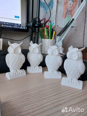 Фигурка игрушка сова из пластика