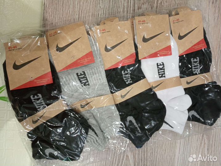 Носки унисекс 38-42 пачки по 10пар