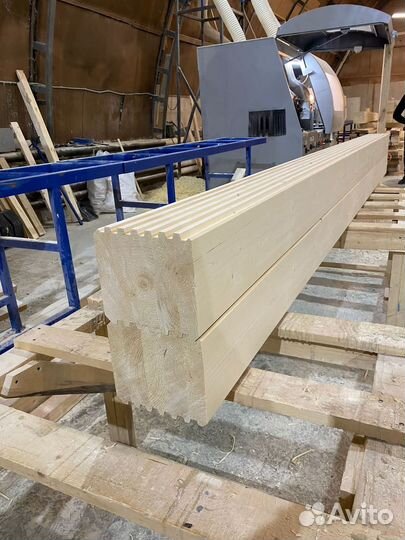 Профилированный брус хвойных пород ест. вл.200х200