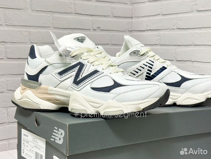 New Balance 9060 White/Navy 36-46