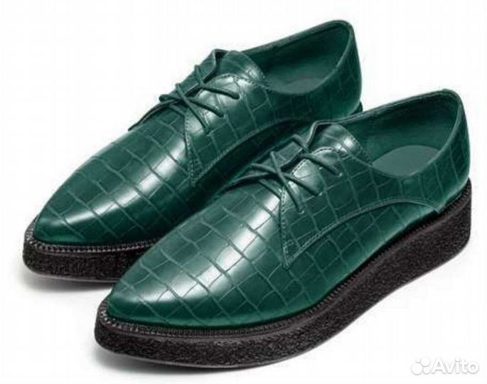 Туфли женские 37 размер зеленые