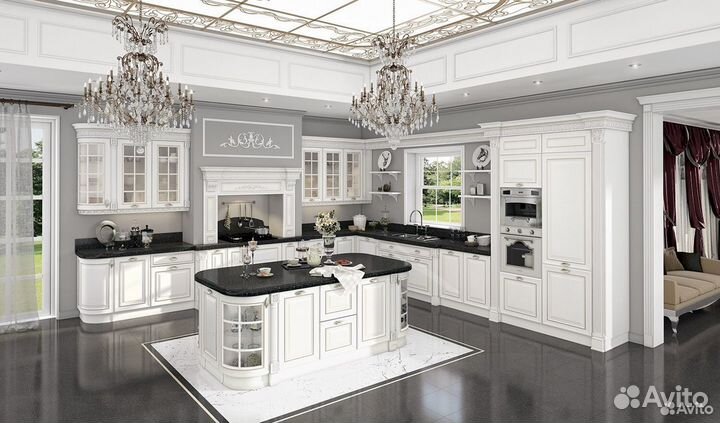 Кухни в дворцовом стиле