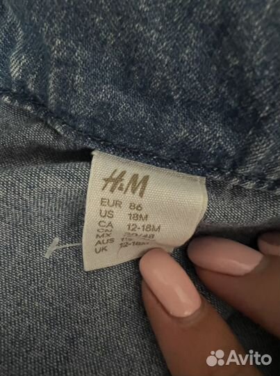 Джинсовая рубашка hm