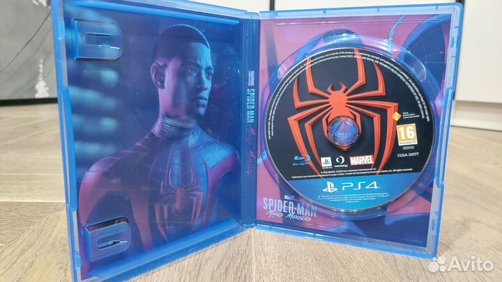 Диск на ps4 spider man miles morales