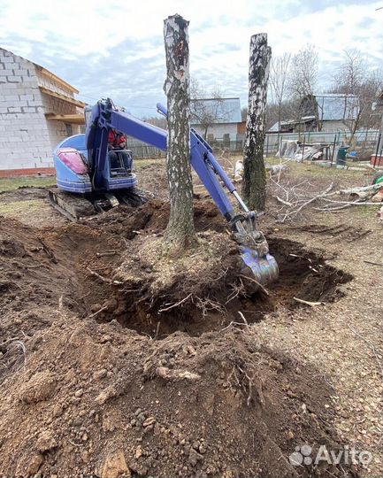 Расчистка участка, благоустройство,спил,корчевание