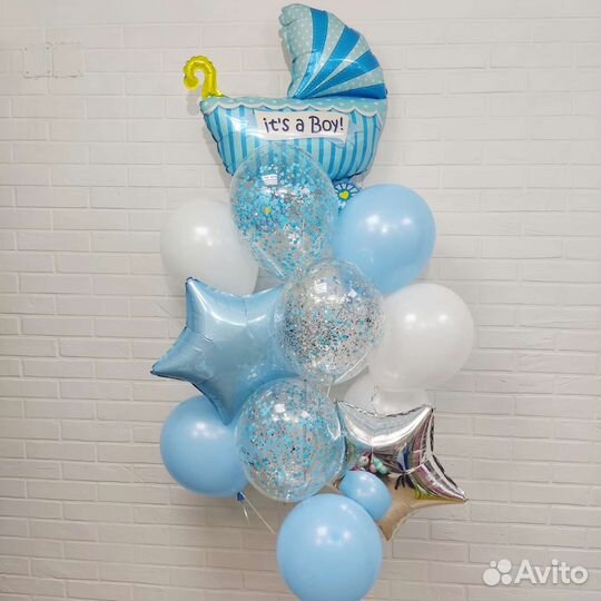 Воздушные шары гелиевые шары на выписку из роддома