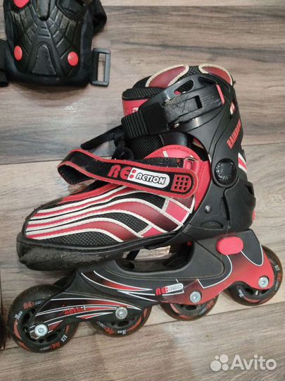 Роликовые коньки с защитой