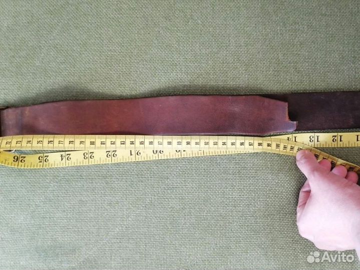 Кожаный армейский солдатский ремень cсcр