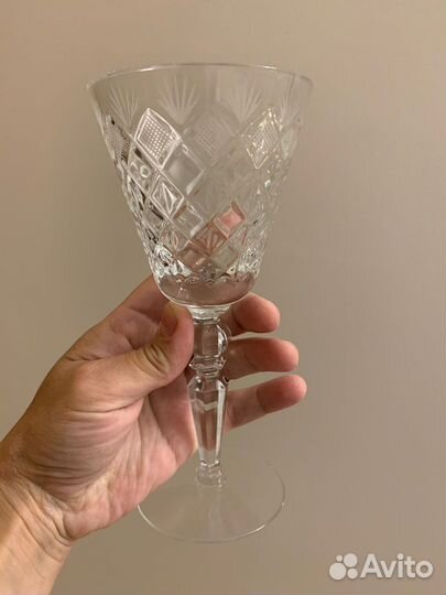 Хрустальный бокал, винтаж гусь хрустальный