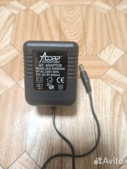Блок питания 9v 800mA