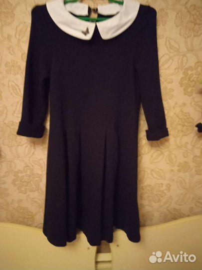 Платье школьное синее 128