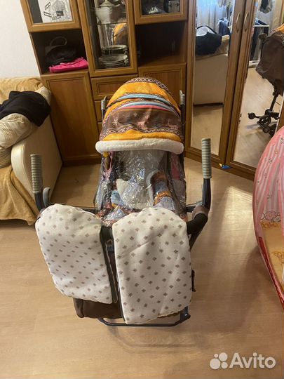 Санки коляска nika нд 7-3