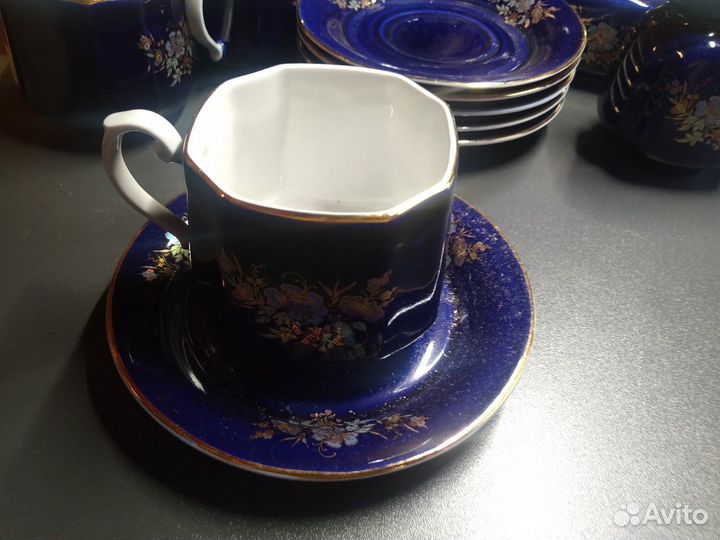 Фарфоровый коростенский сервиз к чаю
