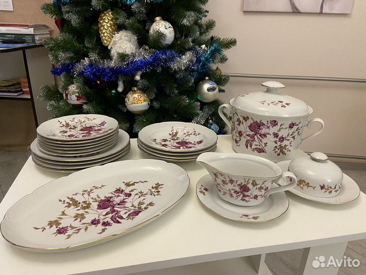 Сервиз jlmenau Пионы ГДР