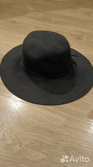 Шляпа черная фетровая