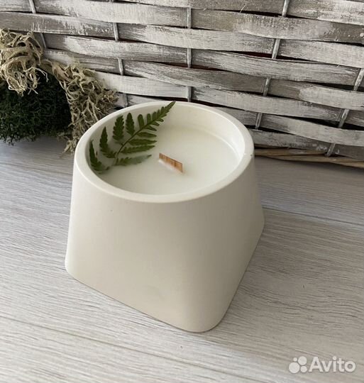 Аромасвечи в гипсе/экопродукт/ручная работа