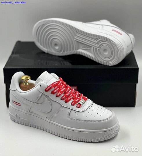 Кроссовки Nike Air Force 1 Low & Supreme (Арт.55768)