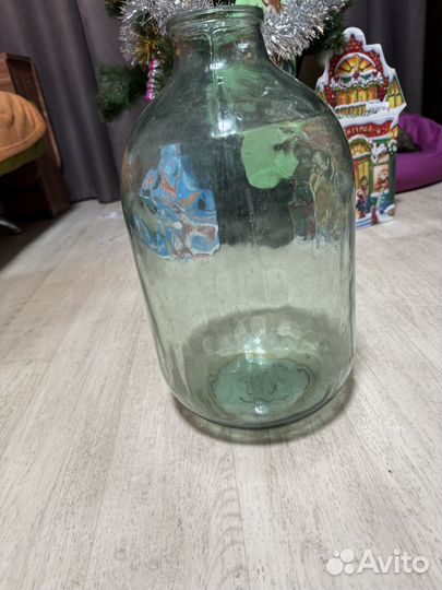 Бутыль 10 литров стекло