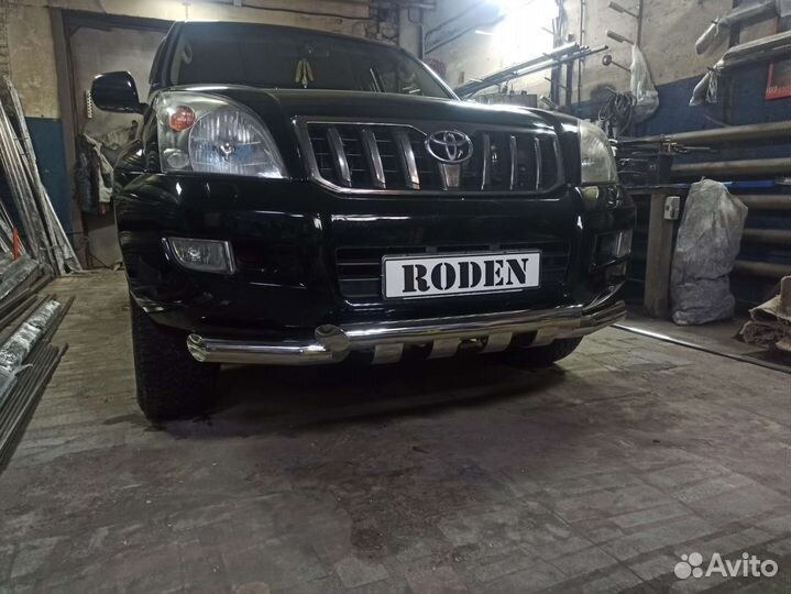 Защита бампера на Land Cruiser Prado 120,150