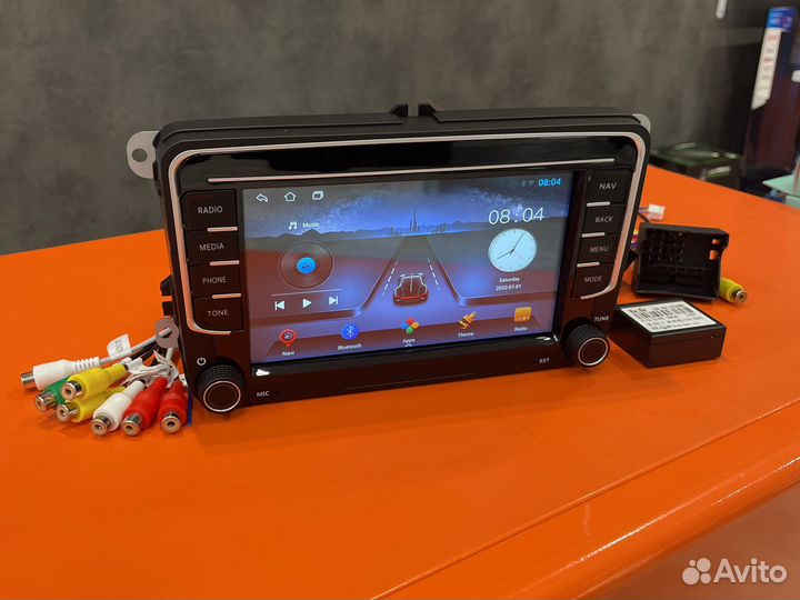 Штатная магнитола на volkswagen skoda seat