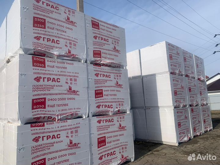 Газоблок Газобетон Пеноблок Пенобетон в наличии