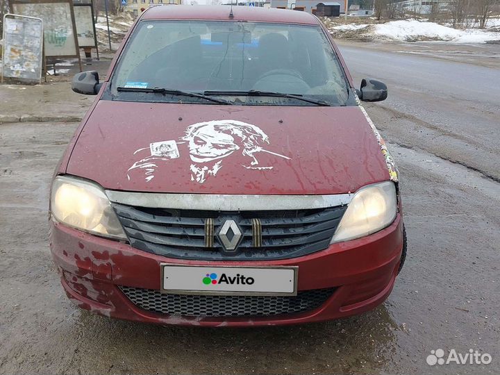 Renault Logan 1.4 МТ, 2010, битый, 150 000 км