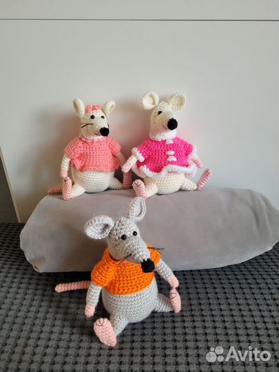 Вязанные игрушки ручной работы