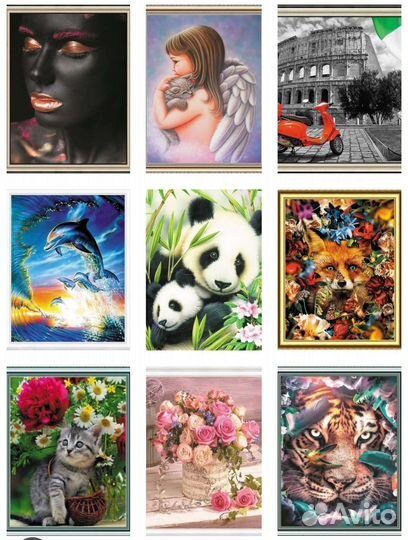 Алмазная мозаика в ассортименте