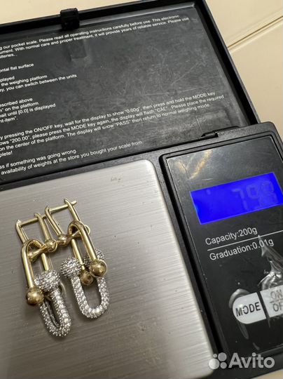 Золотые серьги tiffany,585 проба