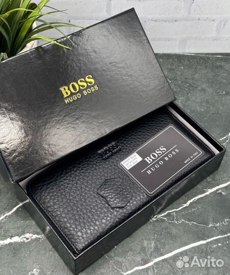 Кошелек мужской hugo boss кожаный