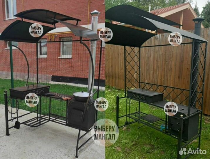 Беседка с мангалом