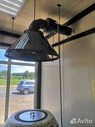 Вытяжной зонт для тандыра, круглый зонт, покраска