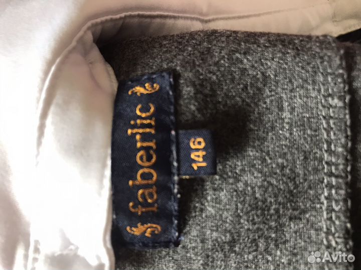 Школьное платье серое Фаберлик 146