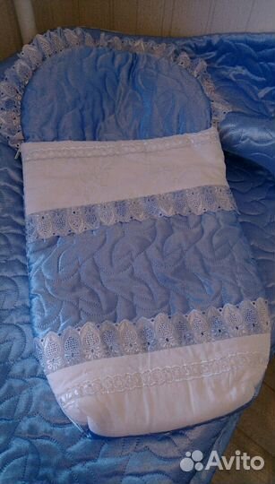 Конверт на выписку и одеяло из натуральной