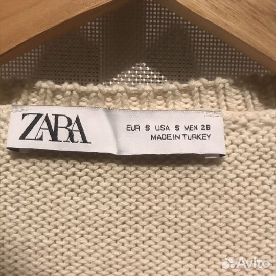 Кардиган вязаный zara S