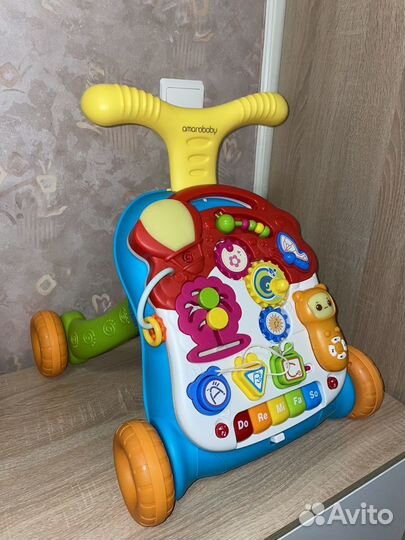 Каталка-ходунки AmaroBaby Study Walker 3 в 1