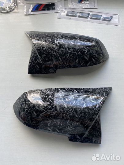 BMW F30 F20 Кованый карбон. Накладки зеркал