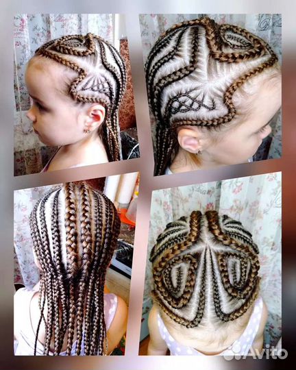 Модель на косы, разные виды кос