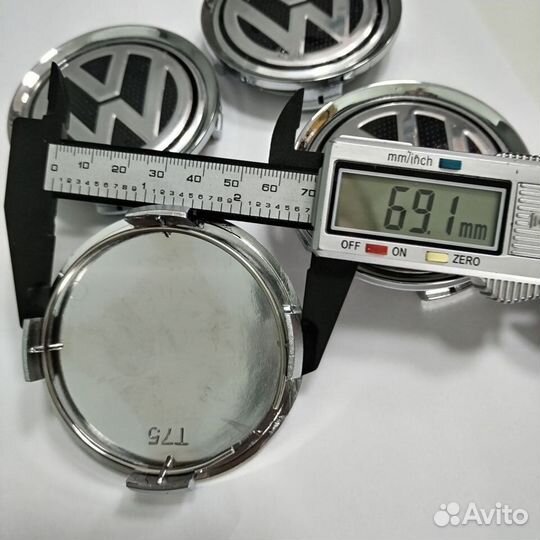 4шт Комплект колпаков Volkswagen 75мм в диски MB
