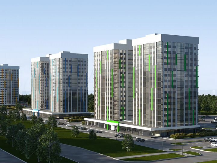 2-к. квартира, 58,3 м², 4/16 эт.