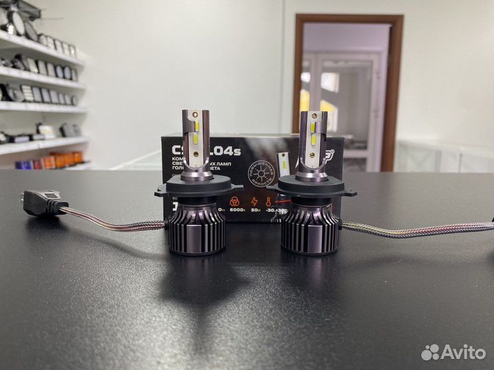 Диодные лампы AMP CSP L04S цоколь H4