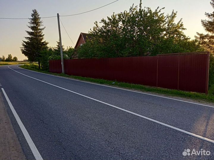 Забор профнастил