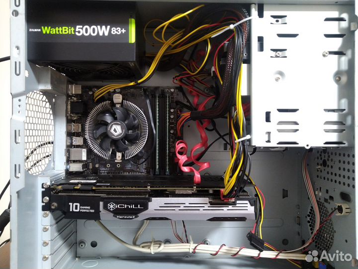Игровой компьютер i5 7500 3,4(3,8)ггц с монитором