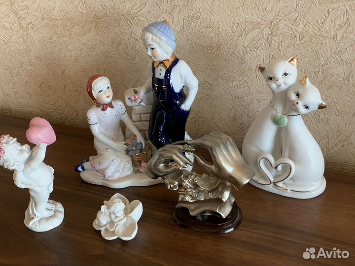 Фарфоровые статуэтки, декоративные фигурки