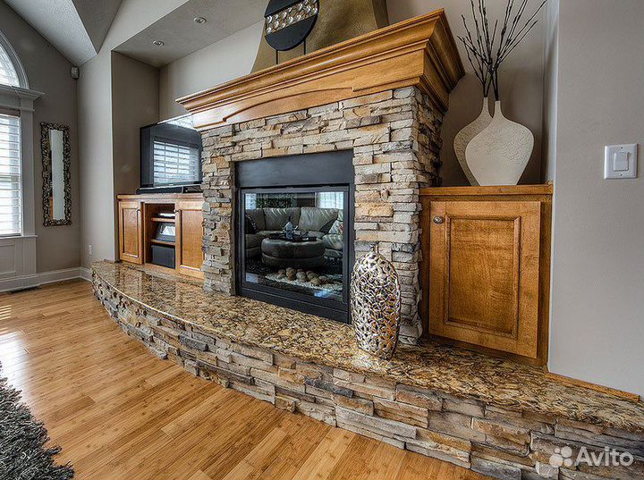 Камины из камня