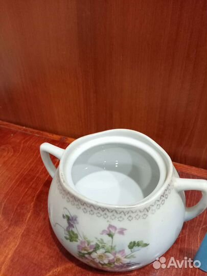 Фарфоровая сахарница СССР 1925 г