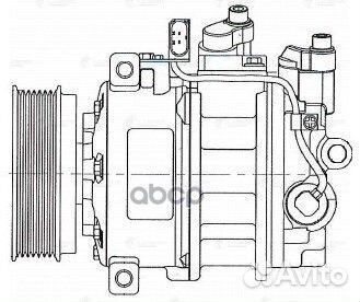 Компрессор кондиционера VW passat/phaeton/touar