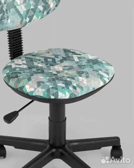 Кресло компьютерное детское умка абстракция зелены