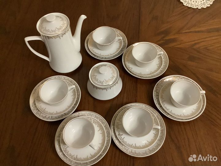 Сервиз кофейный Рижский СССР, кофейные чашки